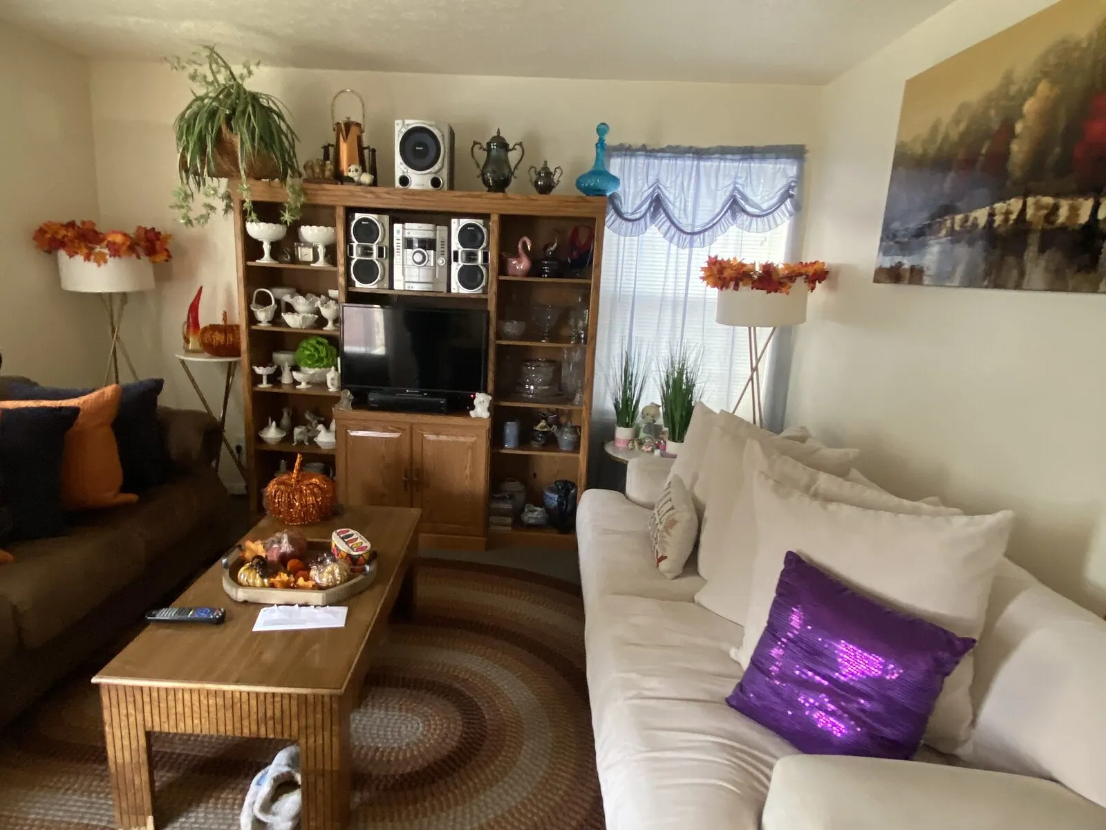 Fourplex unit living room, before renovation